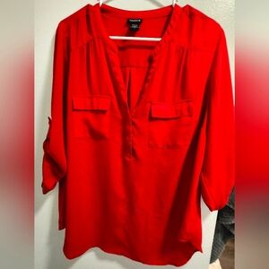 Red Harper Torrid Blouse